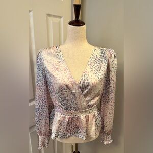 NWT Express Leopard Pattern Tie Shirt